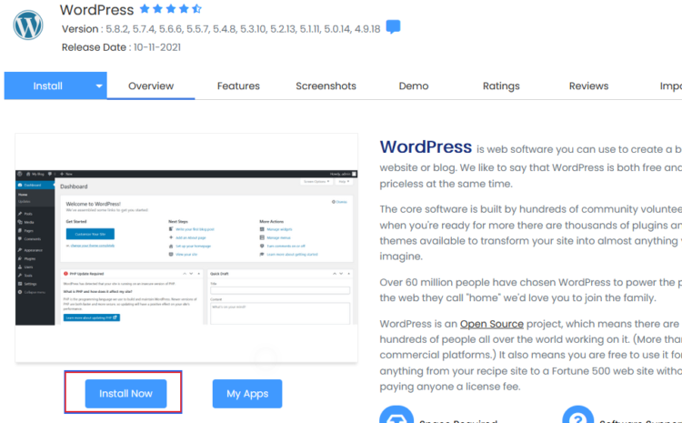 ogd web host how to install wordpress